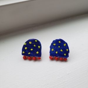 Polymer Clay Handmade Painted Earrings